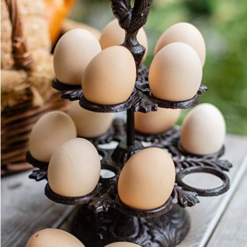 Ovo cesta de cesta de ovo rack de armazenamento de ovo vintage ferro ovo de armazenamento de ovo de armazenamento de ovo rack rack exibição de suporte para bancada de cozinha skelter skelter rack rack