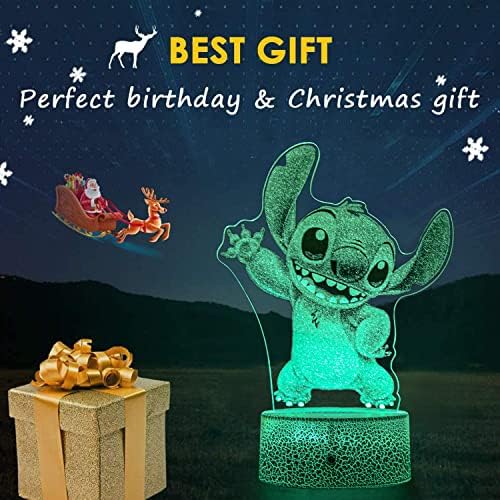 Presentes do AmazerGift Stitch, Luz noturna de costura para crianças, materiais de Natal e festas de aniversário para meninos/meninas,