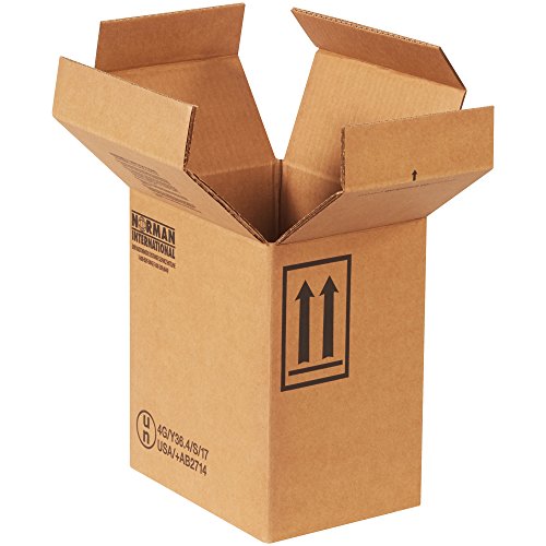 Caixas de estilo F, 2-1 galões, 9 x 6 11/16 x 10 ¼ , kraft, 20/pacote