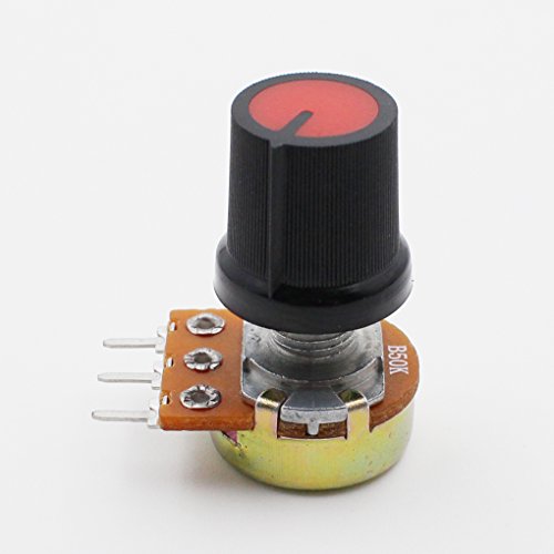 Helloyee colorido rotativo cônico controle plástico botão de potentiômetro de 6 mm de eixo serrilhado