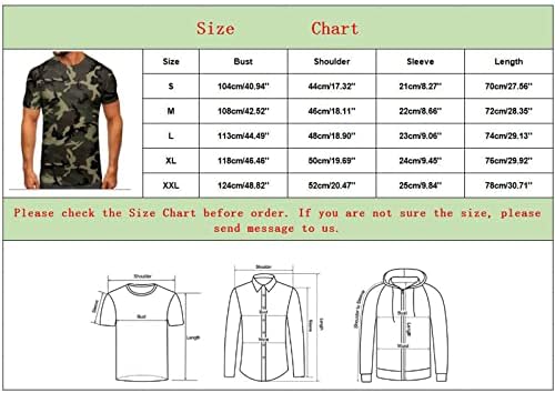 XXBR Men Fashion Spring Summer Summer casual Manga curta o pescoço camuflagem impressa camisetas Top Tees Small n