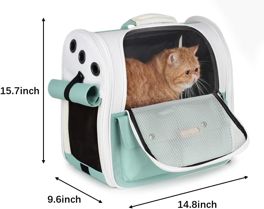 Mochila da transportadora de animais de estimação Lollimeow, mochila de bolha de gatos, bolsa de transportadora para cães para