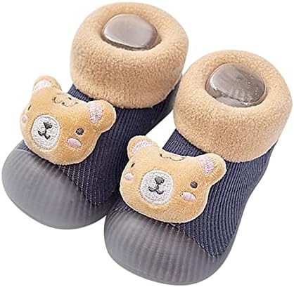 Calçados infantis calçados de inverno para criança sapatos de fundo macio de baixo para baixo não deslize o piso quente desenho animado Tigre Meias de piso Baby