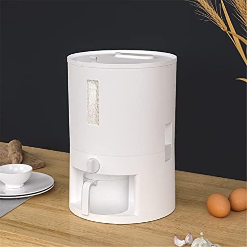 Dispensador de alimentos seco dispensador de arroz hermético com copo de medição de grandes contêineres de armazenamento de alimentos dispensador de cereais automáticos - caixas de armazenamento de cozinha