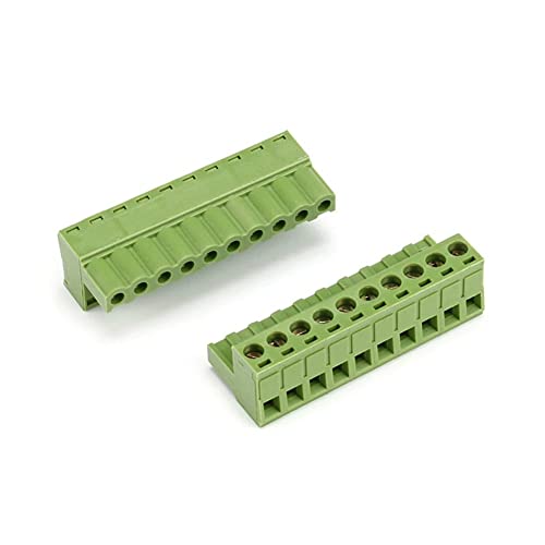 Jienk 10set 10 pinos 300V 10A 5,08mm Pitch PCB Montagem do plug-in RETENGELA EMPRESENTO DIREITO CONECTOR DO TERMINAL