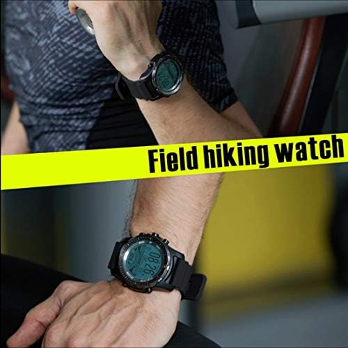 Multisport GPS Hucking Sport Watches for Men Watches Military com Compass, apresenta Glonass, Pedômetro, Barômetro, Monitor