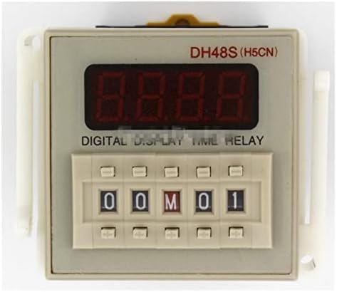 Uncaso DH48S-2Z H5CN 0,01S-99H99M Relé Digital Timer no atraso 8 pinos SPDT 2 Grupos Contatos Atraso DC12V DC24V AC110V