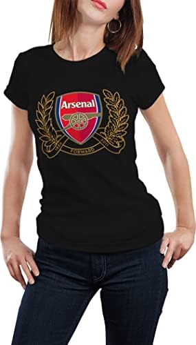 Arsenal F.C. Camisas para a frente unissex hipster hip-hop masculino para mulheres camisetas de moda de algodão preto