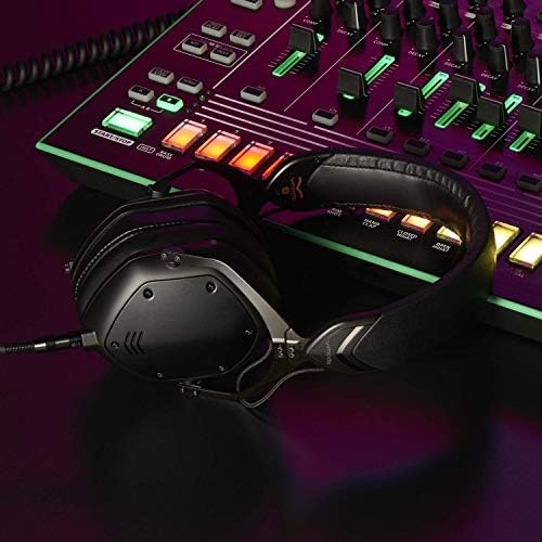 Crossfade M-100 Master-Ear Headphone-Black Matte & V-Moda XL Cushões para fones de ouvido com excesso de orelha-preto