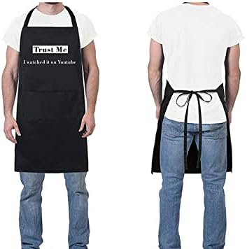 Papai avental, avental de cozinha preta engraçada para homens, avental de cozinha com 2 bolsos para assar churrasco para churrasco