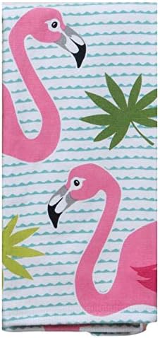 Kay Dee Designs Pacote de cozinha de 2 peças Flamingo - 2 toalhas de dupla finalidade