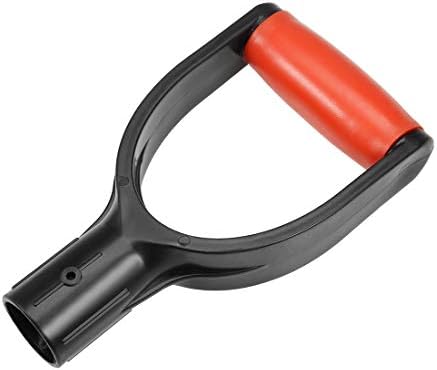 uxcell shovel d alça de aderência, 32 mm de diâmetro interno PVC para cavar ferramenta de raking RED GRIP