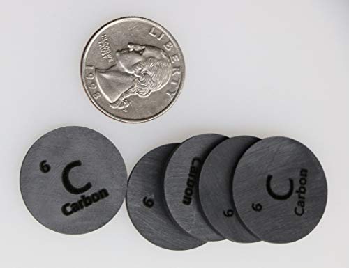 Carbono 24,26mm Disco 99,99% Puro para coleta ou experimentos