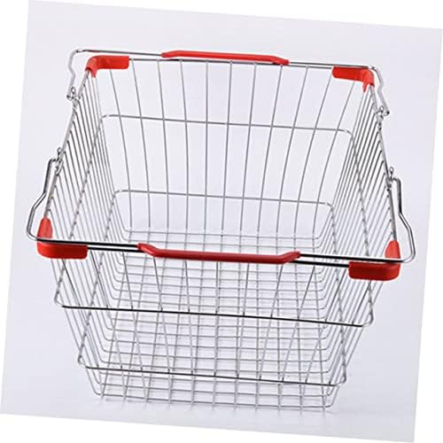 Carrinho de compras portátil de cabilock, cesta de cesto de compras de cesta de sunds sundries recipiente de recipiente de compras de cesta de banheiros banheiros de banheiros Organizador de cozinha cesto de cesta de cesta de armazenamento maquiagem