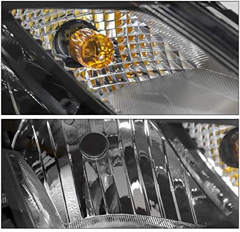 Faróis de substituição ZMAutoParts, faróis de faróis pretos com luzes DRL de 6,25 LED brancas para -2018 Chevy Cruze