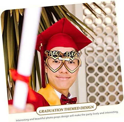 Nolitoy 24 PCs temporada de graduação Óculos Photo de formatura Adeços parabéns suprimentos de pós -graduação Foto de pós -graduação Festa de graduação Decortion Graduation Papel