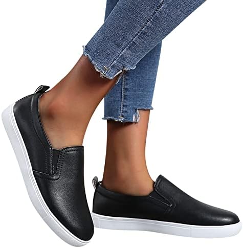 Flats elegantes para mulheres de lazer ao ar livre de cor para mulheres respiráveis ​​casuais sapatos de moda de moda
