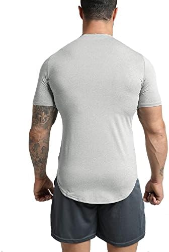 Ginásio revolução de ginástica masculino ginástica hipster camiseta curva camisetas musculares fitness hip hop camise