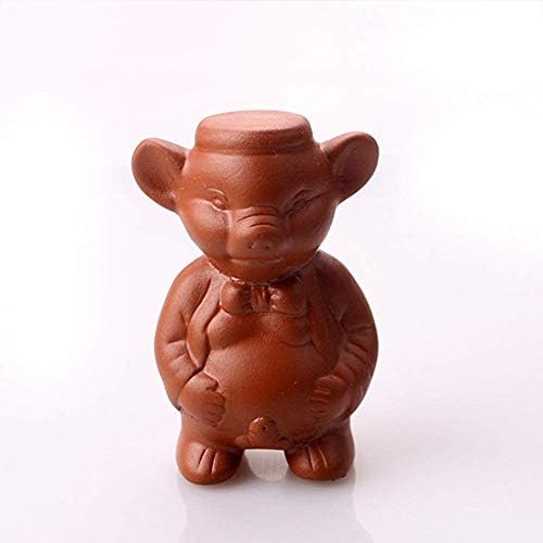 Clay roxo chinês/zisha tea animal de estimação, estátuas de criança/menino, decoração para casa e escritório, acessórios para bandeja