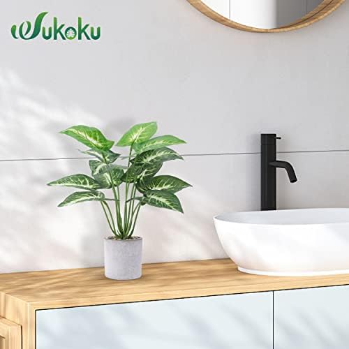 Wukoku 11 pequenas plantas falsas em vasos artificiais plantas falsas plantas de mesa para casa de escritório em casa prateleira de cozinha decoração