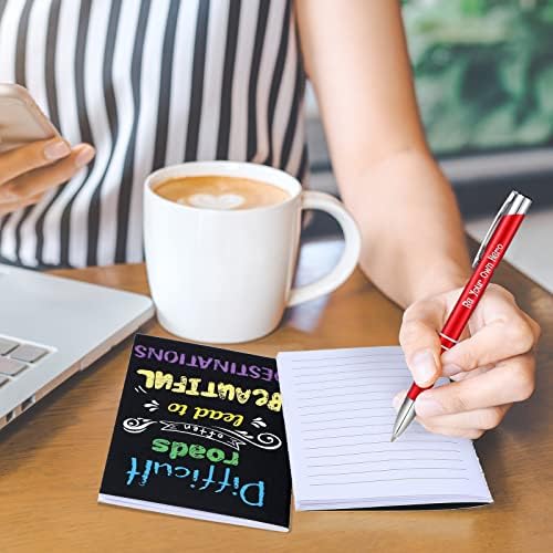 40 PCs inspiradores no bloco de canetas motivacionais com notebook mini pequenos periódicos