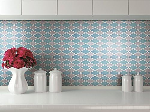 TRPCG-11 Roman Art Azul e cinza Crashed Glass Mosaic Backplash