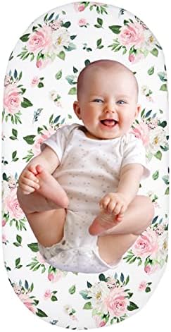 Lençóis de berço de algodão para meninos e meninas, capa de dorminhoco de cabeceira de bebê Ultra Soft, lençol universal para retângulo, oval ou berço de ampulheta colchão