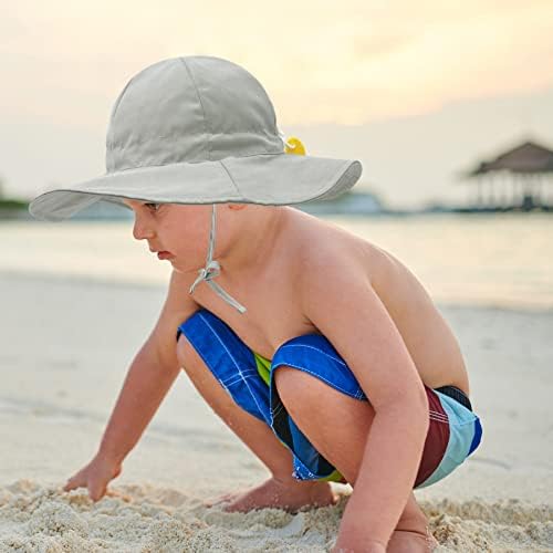 Baby Sun Hat Hat Baby Girl Hats With Bows UPF 50+ CHAPA DE CABELO CUMDLER Infantil com chapéu de praia de bebê largo