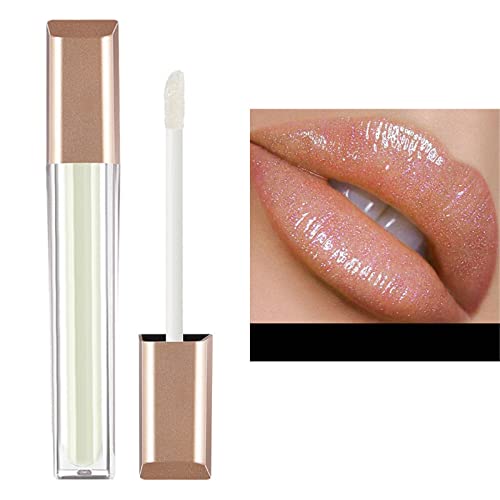 Xiahium Clear Lip Gloss for Girls portáteis de batom portátil clássico duradouro Limpo suave Color Conto Full Lips Lip Lip