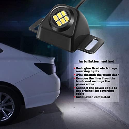 MIYTSYA PACK-1 Luz reversa LED BULBA, Luz traseira noturna de estacionamento anti-colisão, luz auxiliar elétrica de alta potência de 6000k de alta potência, adequada para todos os modelos de carros