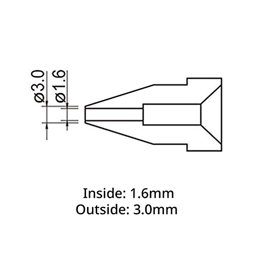 Hakko A1007 Dessolding Bido, 1,6 mm, para 802/807/808/817