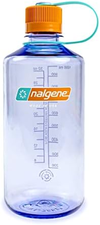 Nalgene sustenta a garrafa de água sem BPA, feita com material derivado de 50% de resíduos plásticos, 32 onças, boca estreita