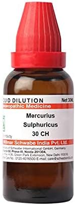 Dr. Willmar Schwabe Índia Mercurius sulphuricus Diluição 30 CH garrafa de 30 ml de diluição