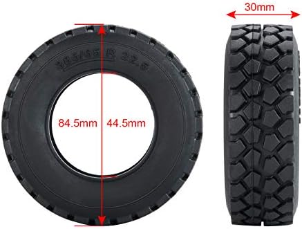 Rodas 4pcs pneus pneus de borracha de 30 mm para 1/14 Tamiya Truck RC Crawler Car
