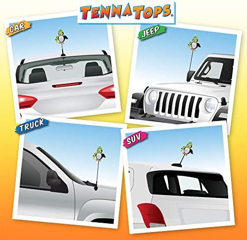 Tenna Tops Ice Pop the Penguin Car Topper/Auto Mirror Hanger/Acessório de painel fofo
