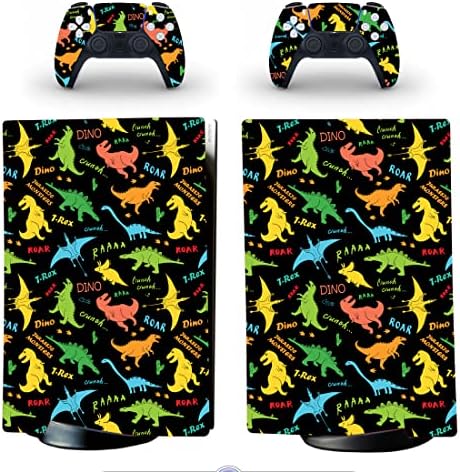 Vanknight PS5 Digital Edition Console Controllers Cobra os adesivos de pele de dinossauros sexy adesivos de pele Dino PlayStation 5