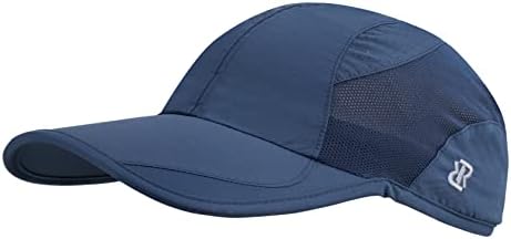 Rrvane não estruturado esportes ao ar livre Hat de poliéster Rápido tampa de corrida seca, boné de beisebol unissex FIX para 22 ~ 24-3/8