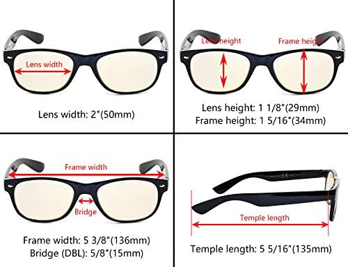 GR8SIGHT 2-Pack Protection Computer Reading Glasses Anti Glare, bloqueando raios azuis para mulheres e homens leitores