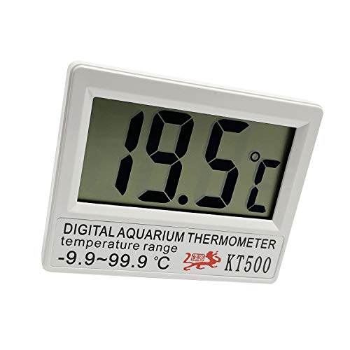 Termômetro de aquário, Terrarium Water Temperature Digital Tank Termômetro com tela LCD grande, leitura precisa da temperatura para