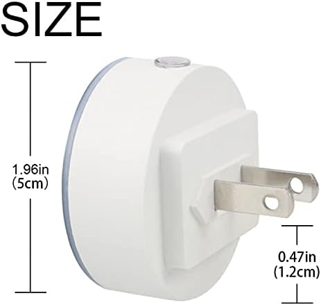 2 Pacote de plug-in Nightlight LED Night Light com Dusk-to-Dawn para o quarto de crianças, viveiro, cozinha, corredor