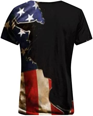 Camisas patrióticas para homens, camiseta masculina de manga curta no pescoço redondo no pescoço de verão moletom casual