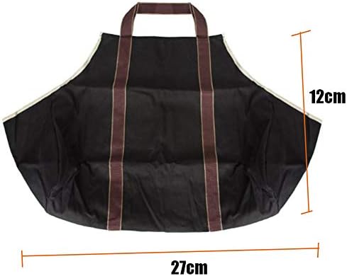 Syksol Guangming - transportadora de sacola de toras fechadas interna, porta -lenha com lenha Totes Totes com alças,