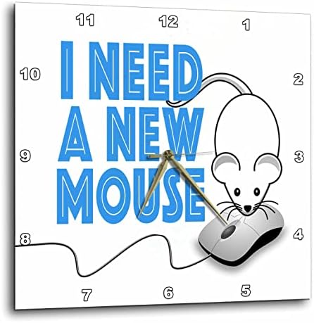 Imagem 3drose de palavras Eu preciso de um novo mouse com imagens de mouse - relógios de parede
