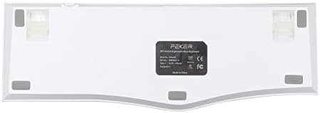 Epomaker Feker Alice Layout Junta 68-Key Hot Swappable Bluetooth/2,4 GHz/Tipo-C teclado para jogos com fio/sem fio, com bateria de 8000mAh, NKRO, luz de fundo RGB, Tiador-Sub PBT Chaps, para Win/Mac