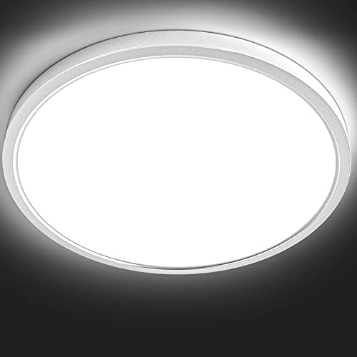 Luz de teto de montagem descarregada, redonda 36w 15,8 polegadas Lâmpada de teto moderno, luminárias LED Montagem