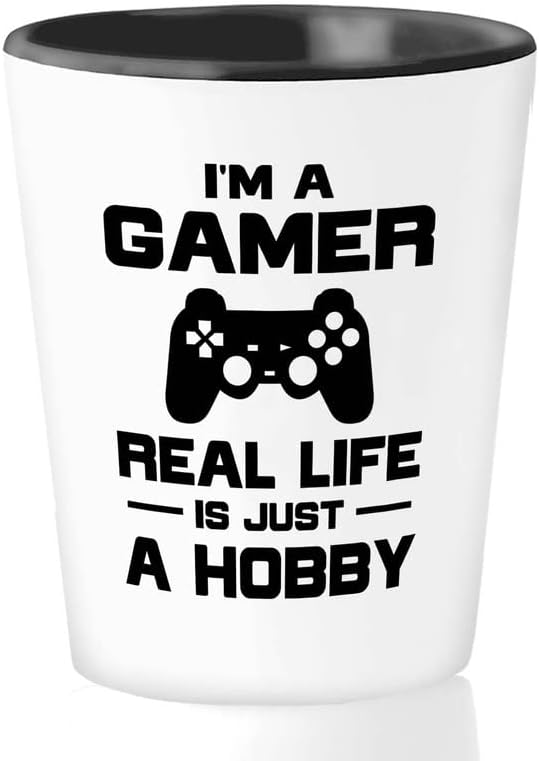 Gamer Shot Glass 1,5oz I'm a Game -Video Gamers PC Gamer Girs for Teen Boys nerd FAVORES