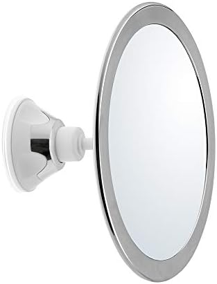 173 mm 360 graus girando redondo e nevoeiro espelho de banheiro espelho de chuveiro com sucção de bloqueio espelho decorativo anti-capa
