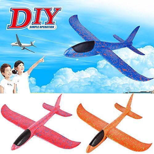 Lookatool Foam Throwing Glider Airplane Iteria Aircraft Toy Hand Launch Airplane Model