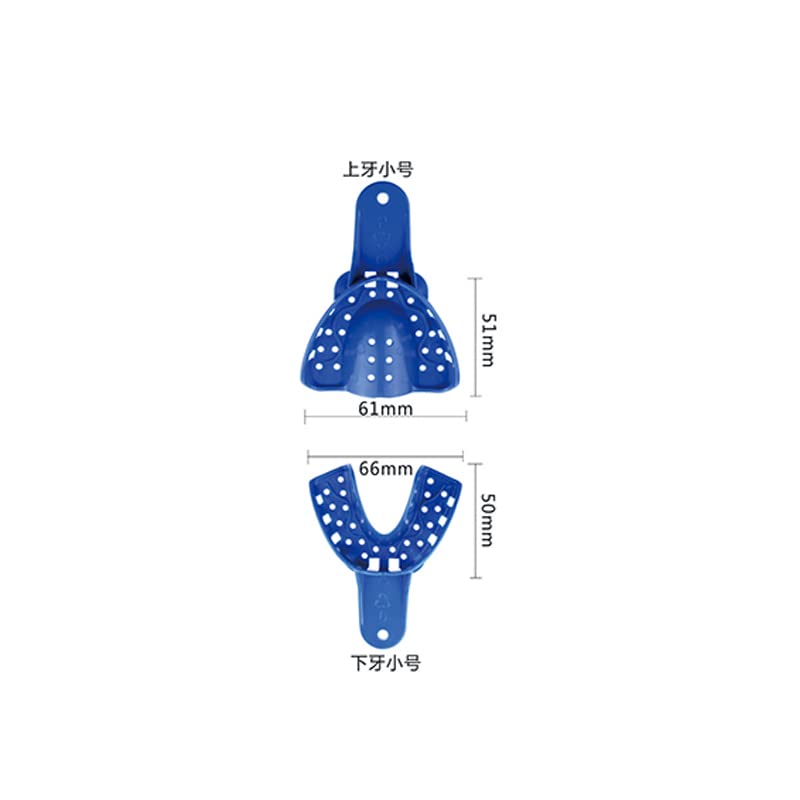 Bandejas de impressão dental do Snawop 12pcs Plástico perfurado portador de plástico para materiais de impressão Multi tamanhos