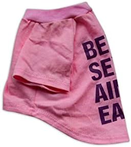 T-shirt casual Petmont para animais de estimação: ser fácil de rosa, ótimo para cães pequenos e médios, tamanho extra grande